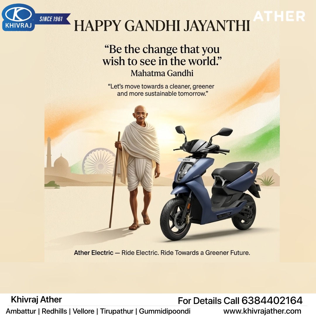 Happy Gandhi Jayanthi - Khivraj Ather